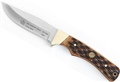 Puma SGB Deadwood Canyon Brown Jigged Bone Hunting Knife with Leather Sheath