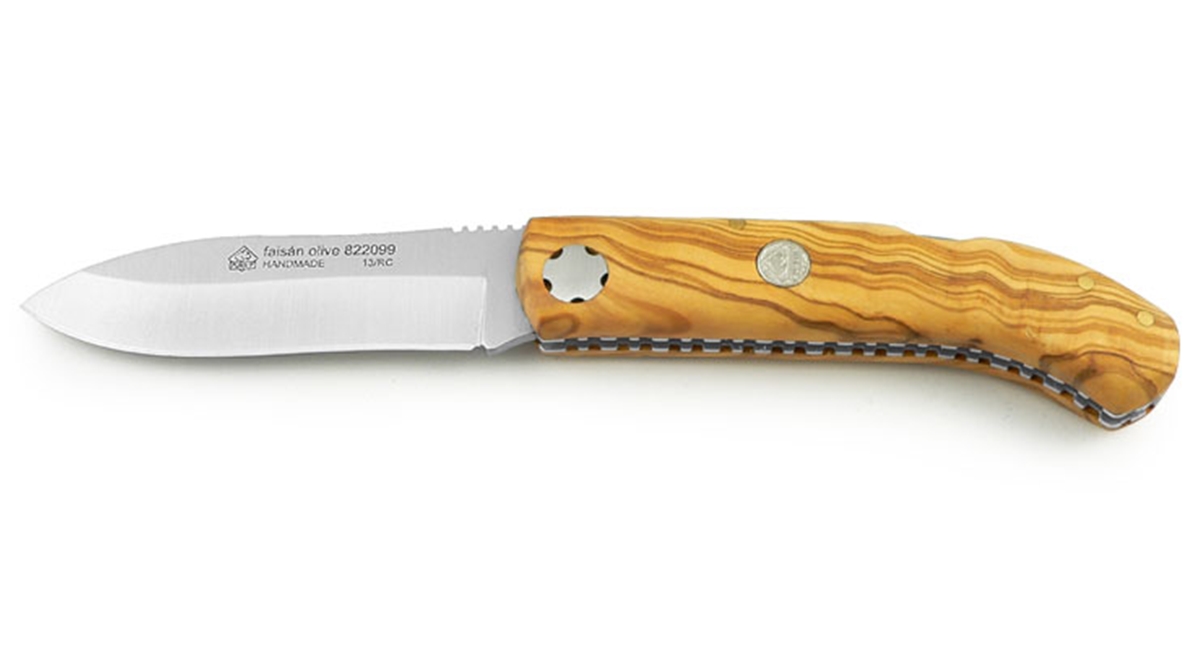 Puma IP Faisan Olive Wood Folding Pocket Knife