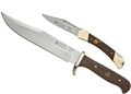 Puma SGB Bowie / Whitetail Jacaranda Wood Outdoorsman Combo with Leather Sheath (2 Knife Set)