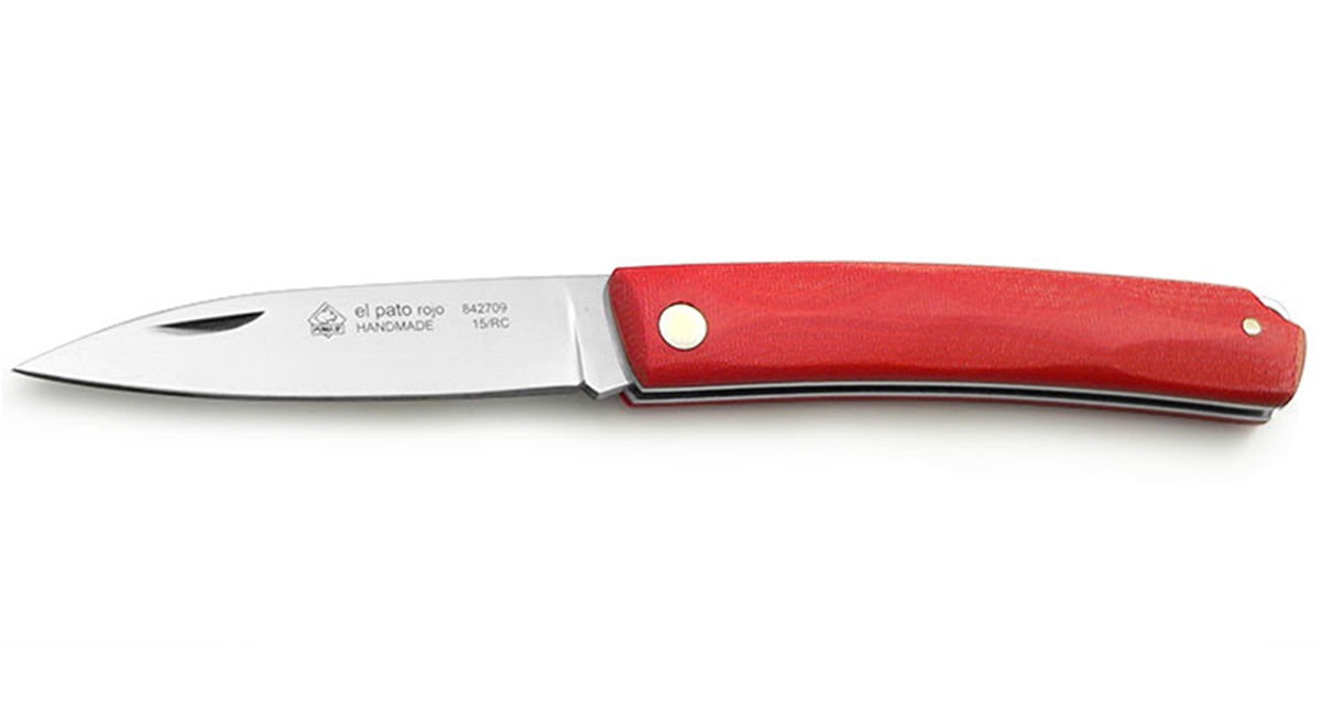 Puma IP El Pato Rojo Micarta Spanish Made Folding Hunting Knife - Special Order Please Allow 24+ Weeks for Delivery