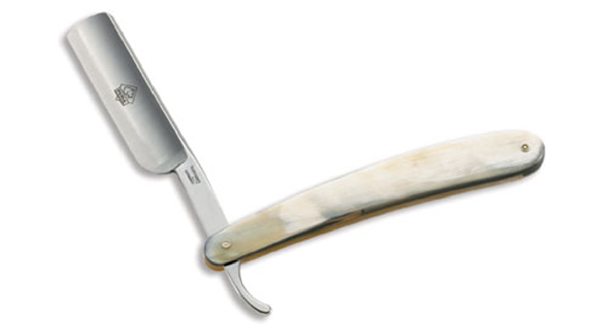 Puma German Straight Edge Shaving Razor White Bone Handle Special
