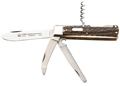 Puma Jagdtaschenmesser Stag Horn German Made Hunting Folder with Blade, Saw, Gutting Blade and Cork Screw - Special Order Please Allow 24 + Weeks for Delivery