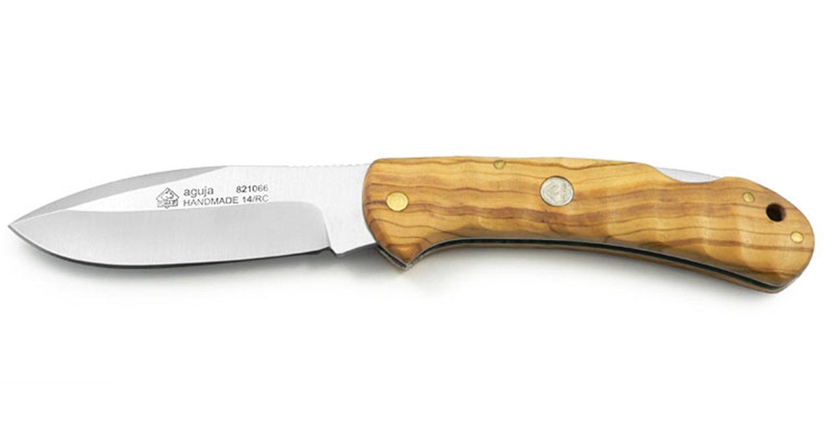 Puma IP Aguja Olive Wood Handle Spanish Made Folding Hunting Knife - Special Order Please Allow 24+ Weeks for Delivery