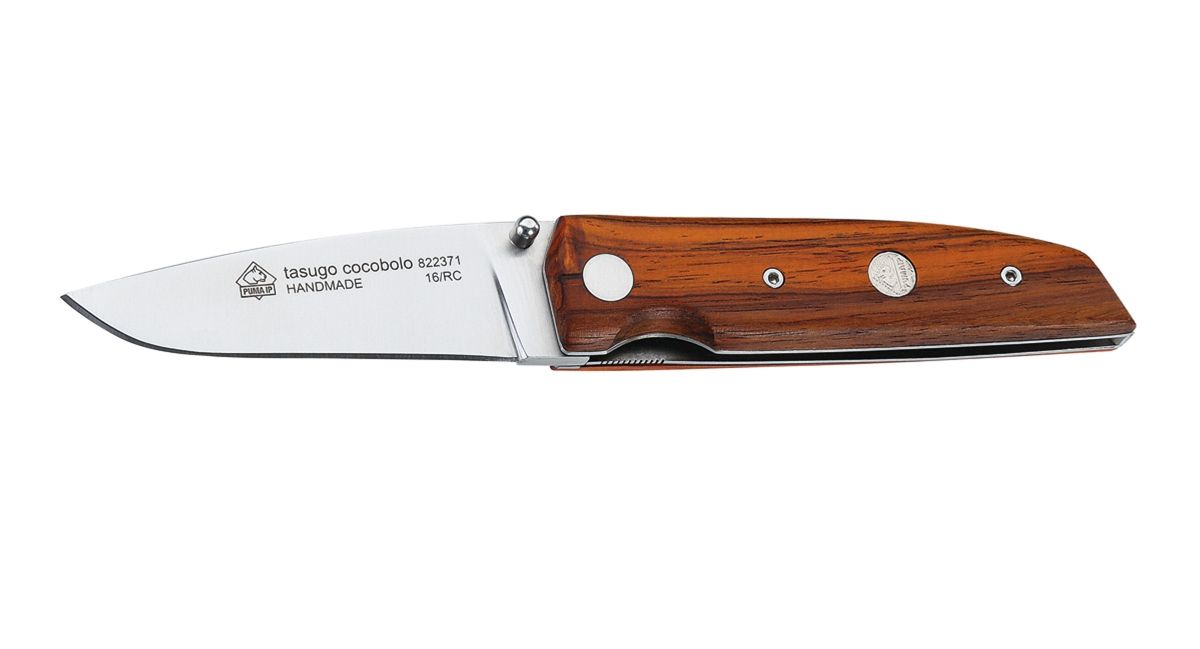 Puma IP Tasugo Cocobolo Wood Spanish Made Folding Hunting Knife - Special Order Please Allow 24+ Weeks for Delivery