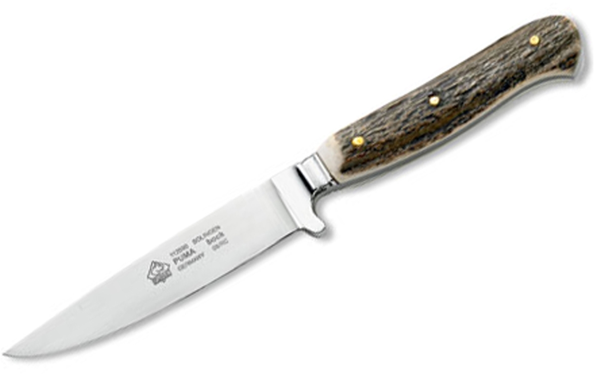 Puma Bock Stag German Made Hunting Knife with Leather Sheath - Special Order Please Allow 12 - 18 Weeks for Delivery