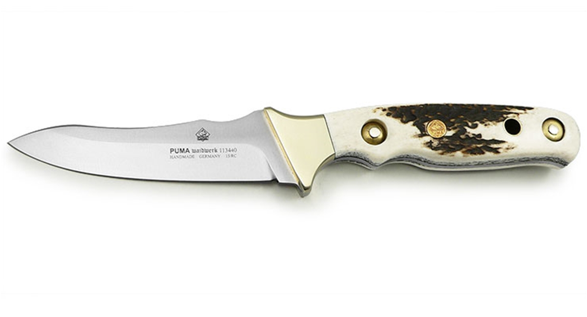 Puma Waidwerk Stag Handle German Made Hunting Knife with Leather Sheath - Special Order Please Allow 24 + Weeks for Delivery