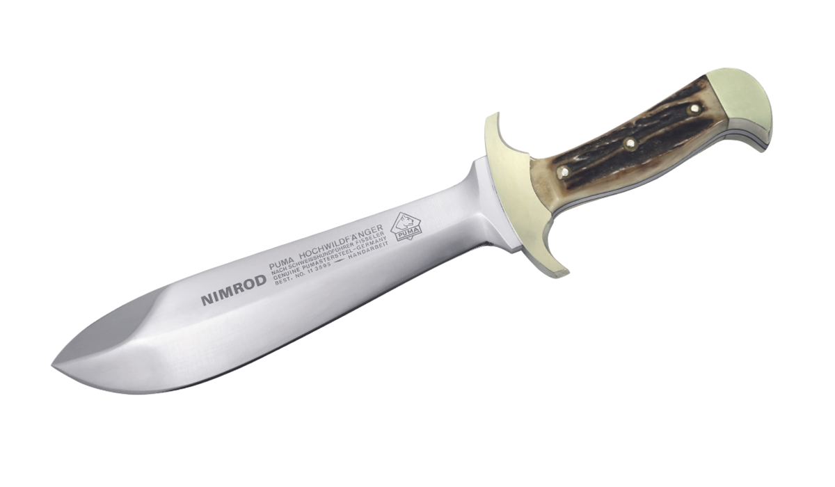 Puma Nimrod German Made Staghorn 255th Anniversary Knife Limited Edition with Leather Sheath (255 Numbered Pieces)