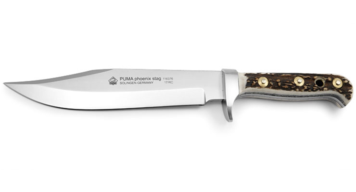 Puma Phoenix Stag German Made Hunting Knife with Leather Sheath - Special Order Please Allow 24+ Weeks for Delivery