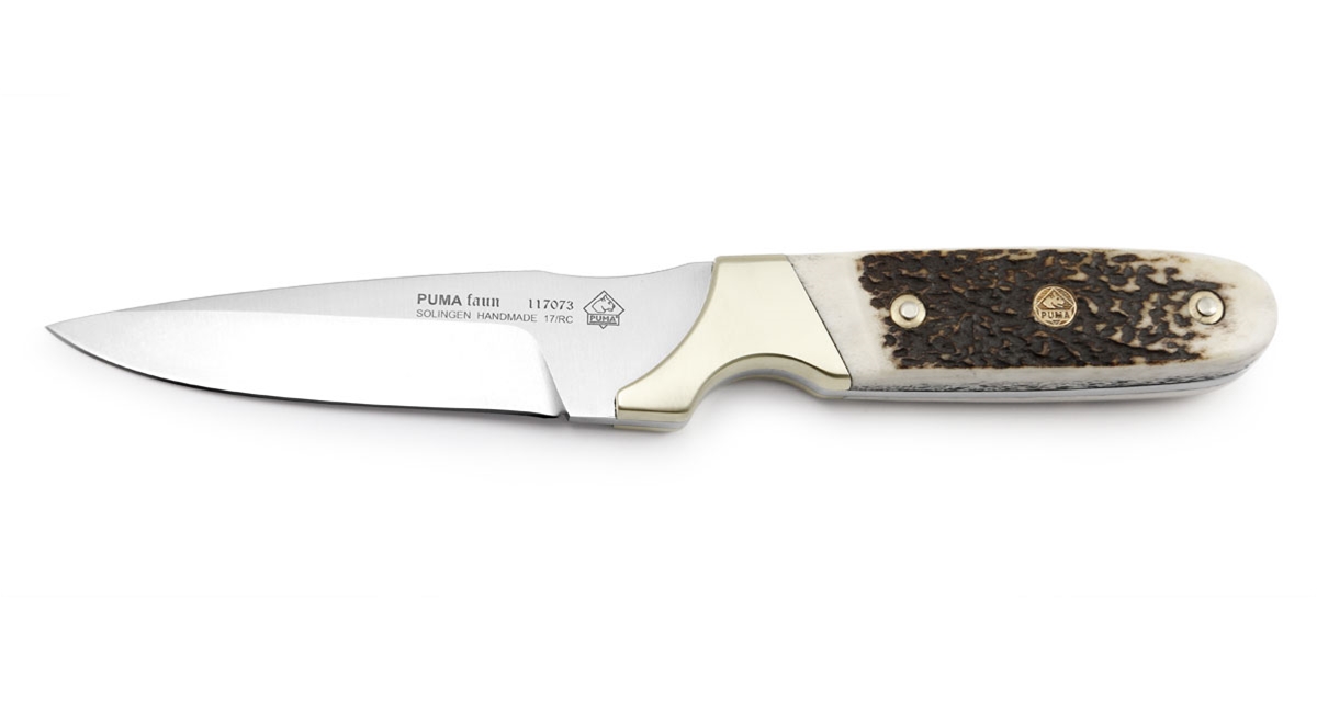 Puma Faun Stag German Made Hunting Knife with Leather Sheath - Special Order Please Allow 8 - 12 Weeks for Delivery