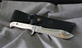 Puma White Hunter Elefant Mit Holzkiste German Made Hunting Knife with Black Leather Sheath and Wooden Gift Box