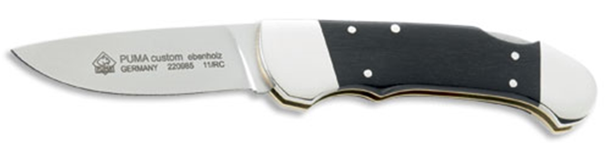 Puma Custom Ebony Wood Handle German Made Folding Hunting Knife