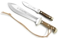 Puma Waidbesteck Set Walnut Wood Waidblatt and Jagdnicker Stag German Made Hunting Knives with Leather Sheath