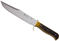 Puma SGB Bowie Brown Jigged Bone Hunting Knife with Leather Sheath