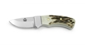 Puma Faun Mini Skinmaster, Integral (Miniature Knife) Stag Horn German Made Hunting Knife With Leather Sheath