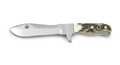 Puma Mini White Hunter (Miniature Knife) Stag Horn German Made Hunting Knife With Leather Sheath - Special Order Please Allow 12 - 18 Weeks for Delivery