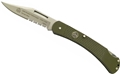 Puma SGB Whitetail Featherweight OD Green G10 Folding Pocket Knife with Serrated Blade and Pocket Clip