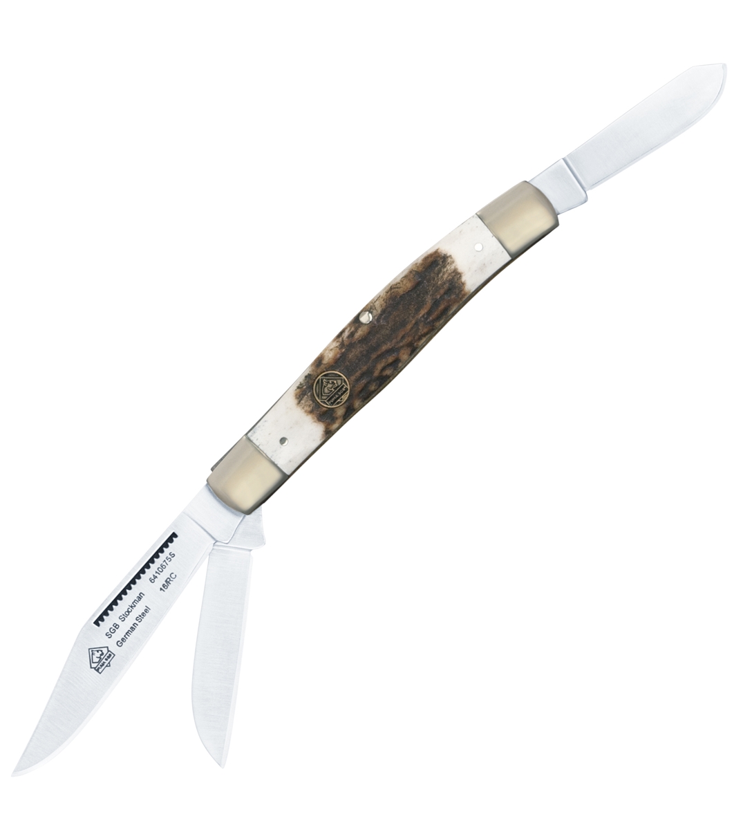 Puma SGB Stockman Stag Folding Pocket Knife