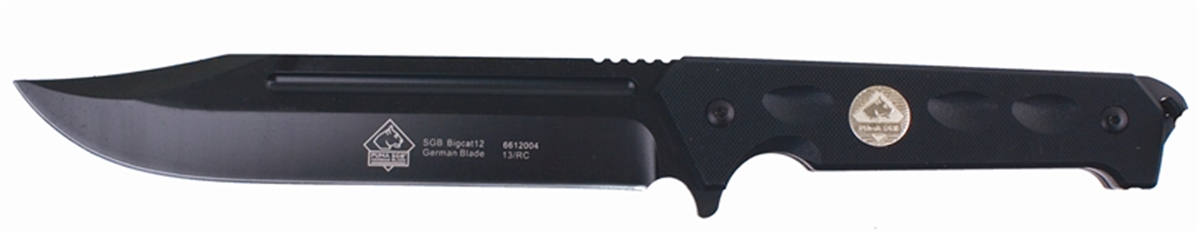 Puma SGB Bigcat 12 Clip Point Tactical Knife Black with Kydex Sheath