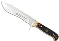 Puma SGB Buffalo Hunter Brown Jigged Bone Hunting Knife with Leather Sheath