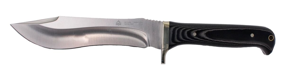 PUMA SGB Buffalo Hunter Micarta Hunting Knife with Leather Sheath