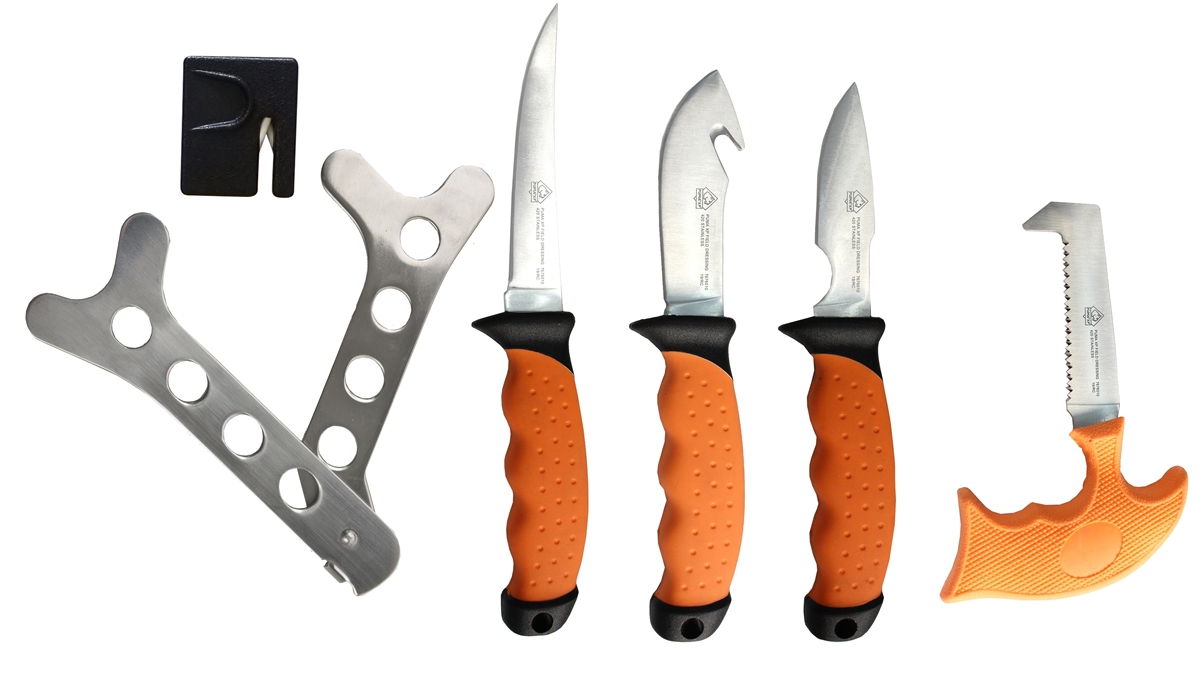 Puma XP 6 Piece Packable Game Processing Knife Set with Butcher's Apron