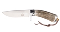 Puma TEC Belt Knife Rolled Stag with Leather Sheath