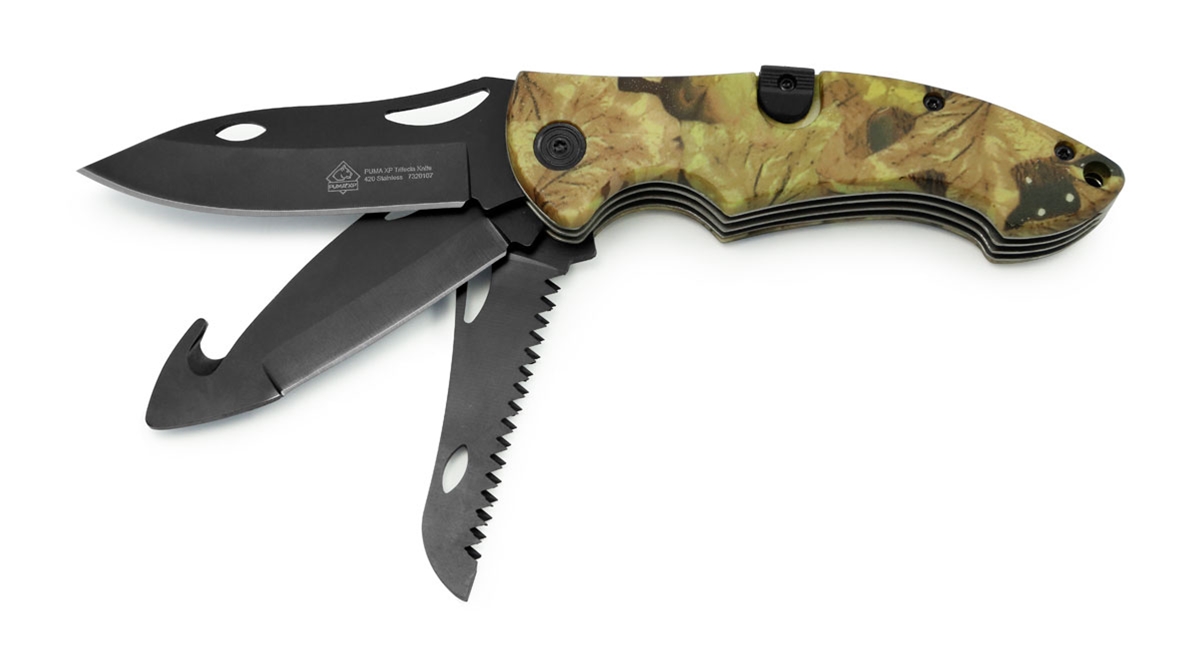 Puma XP Camo Trifecta 3-Blade Folding Hunting Knife