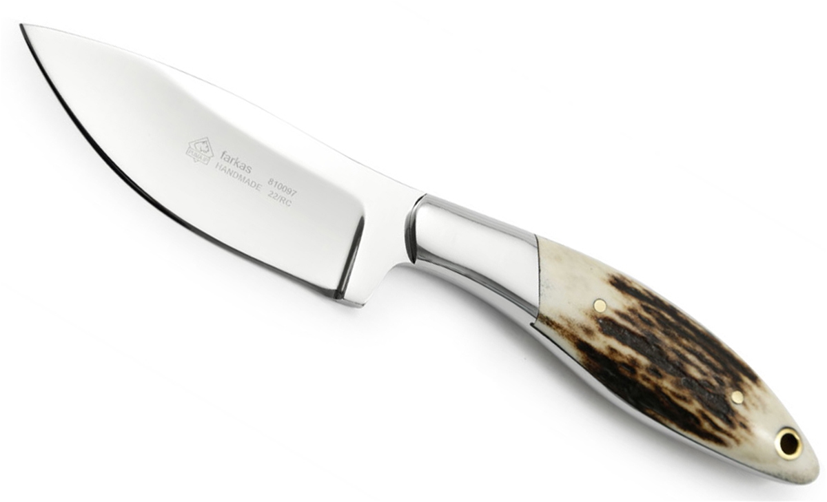 Puma IP Farkas Staghorn Hunting Knife with Leather Sheath
