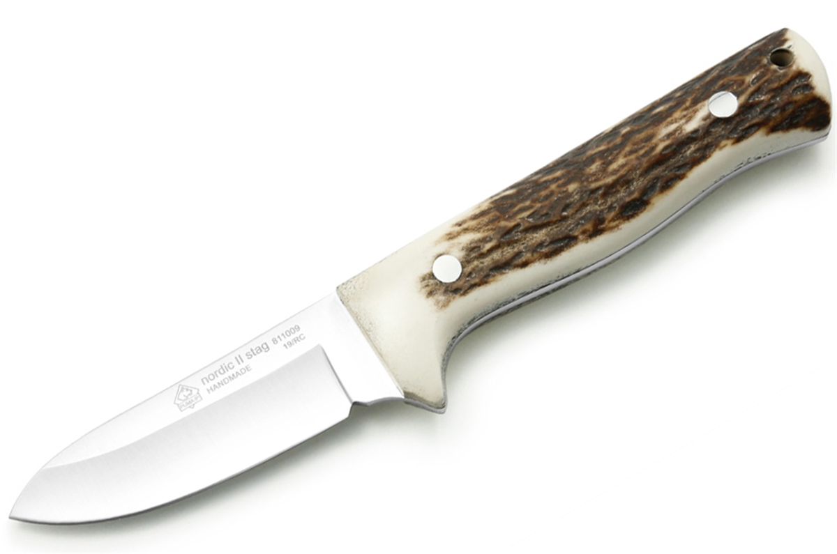 PUMA IP Nordic II Stag Spanish Made Hunting Knife with Leather Sheath