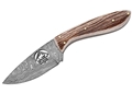 Puma IP Logo Damast Stag Spanish Made Hunting Knife with Leather Sheath
