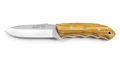 Puma IP Ebro Olive Wood Handle Spanish Made Hunting Knife With Leather Sheath