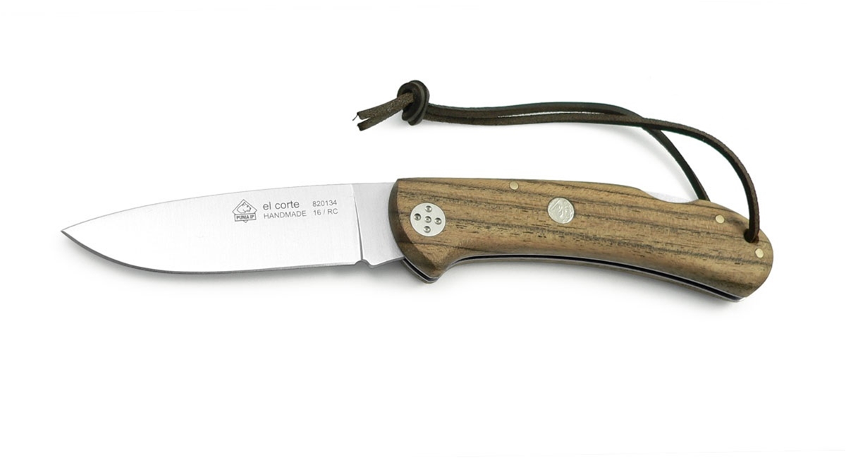 Puma IP El Corte Bocote Wood Handle Spanish Made Folding Hunting Knife