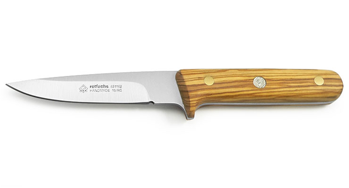 Puma IP Rotfuchs Olive Wood Handle Spanish Made Hunting Knife With Leather Sheath