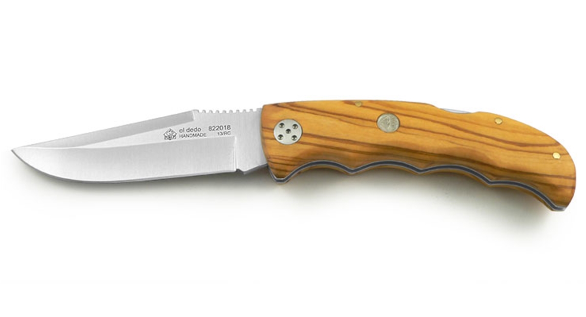 Puma IP El Dedo Olive Wood Spanish Made Folding Hunting Knife