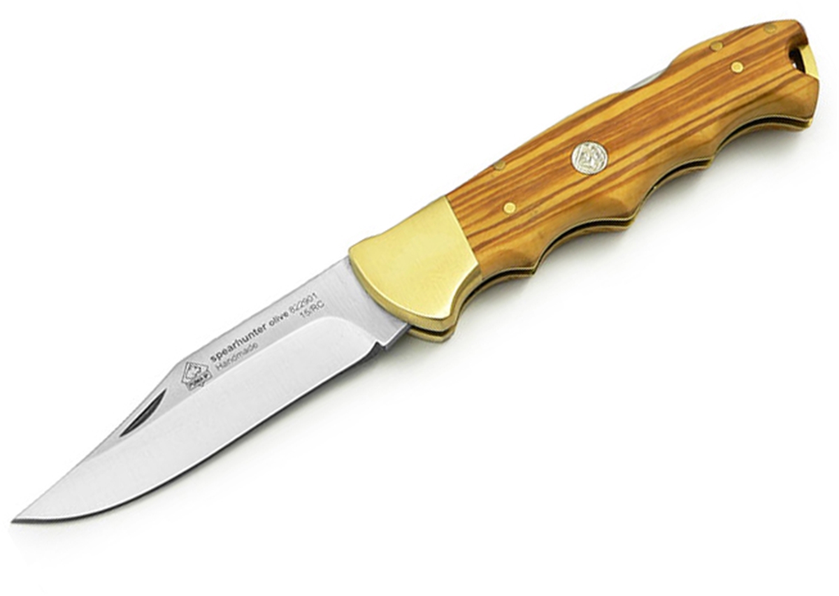 Puma IP Spearhunter Olive Spanish Made Folding Hunting Knife - Special Order Please Allow 12 - 18 Weeks for Delivery