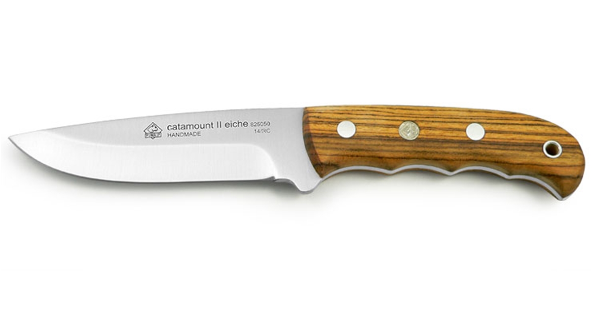 Puma IP Catamount II Eiche Oakwood Hunting Knife with Leather Sheath