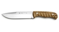 Puma IP Ondular IV Olive Wood Spanish Made Hunting Knife with Leather Sheath