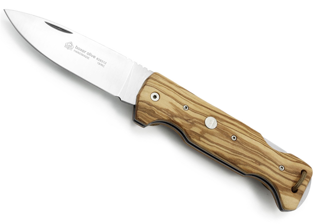 Puma IP Boxer Olive Spanish Made Folding Hunting Knife - Special Order Please Allow 12 - 18 Weeks for Delivery