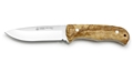 Puma IP Ondular I Olive Wood Handle Spanish Made Hunting Knife with Leather Sheath