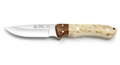 Puma IP Abedul Wood Spanish Made Hunting Knife with Leather Sheath