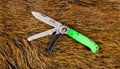 Puma IP Spanish Made Geartester Jagdtaschenmesser Green Fluorescent Folding Hunting Knife