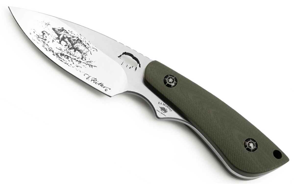 Puma IP Wildboar II Green G10 Spanish Made Hunting Knife with Leather Sheath