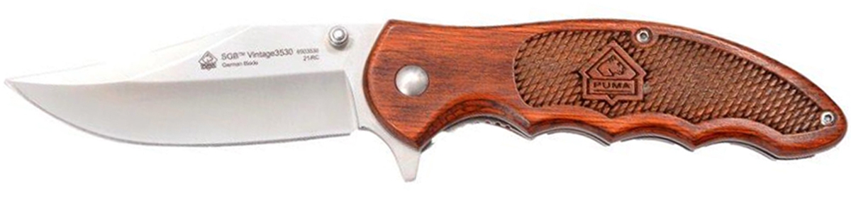 Puma SGB Vintage3530 Red Pakkawood Folding Knife