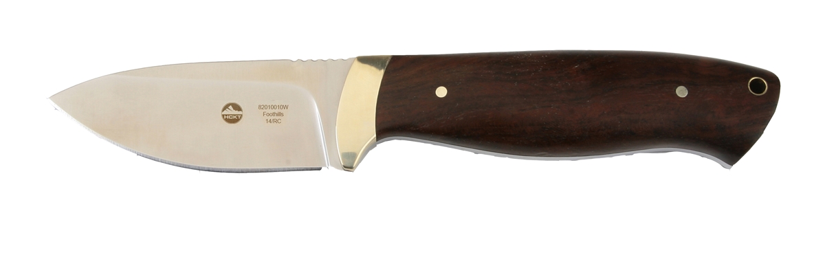 HCKT Foothills Jacaranda Wood Hunting Knife with Nylon Sheath