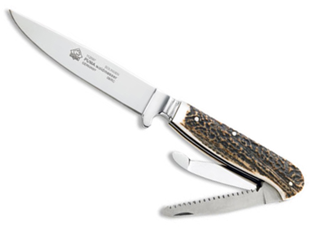 Puma Waidmesser Stag Hunting Knife with Leather Sheath