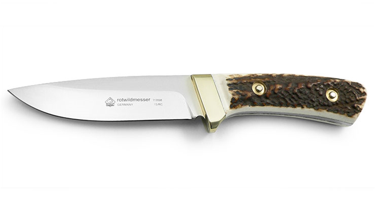 Puma Rotwildmesser Stag German Made Hunting Knife with Leather Sheath - Special Order Please Allow 24+ Weeks for Delivery