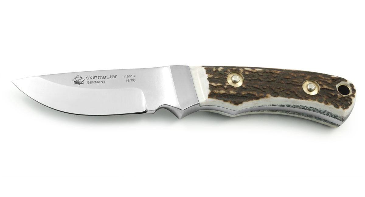 Puma Skinmaster Integral Stag German Made Hunting Knife with Leather Sheath - Special Order Please Allow 12 - 18 Weeks for Delivery