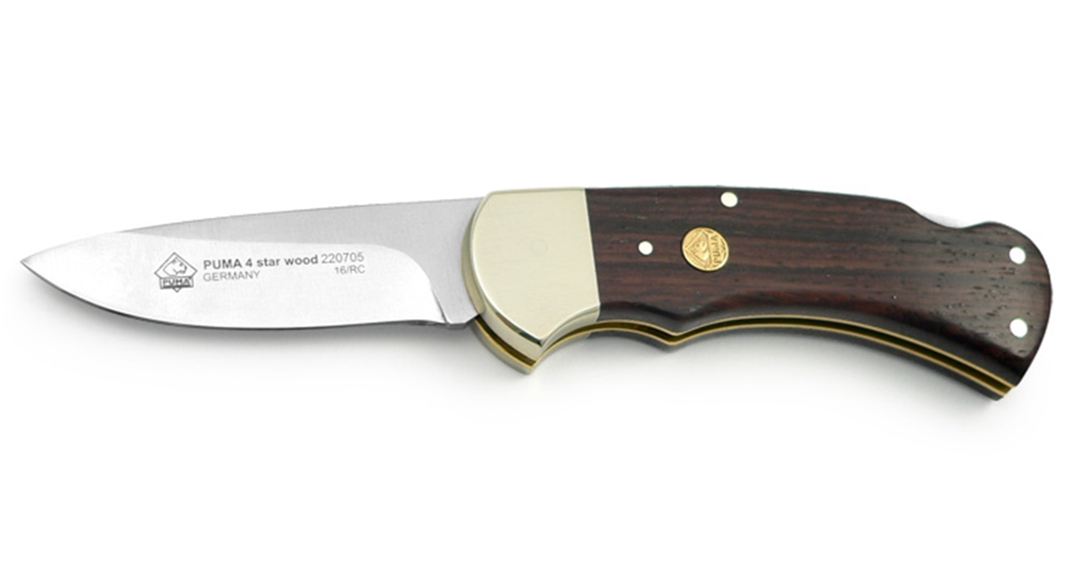 Puma 4-Star Wood German Made Folding Knife