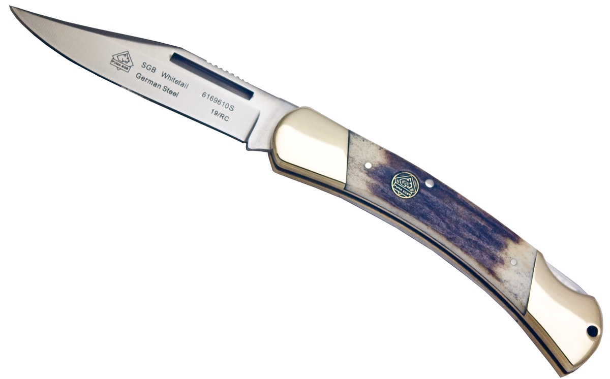 Puma SGB Whitetail Stag Folding Pocket Knife