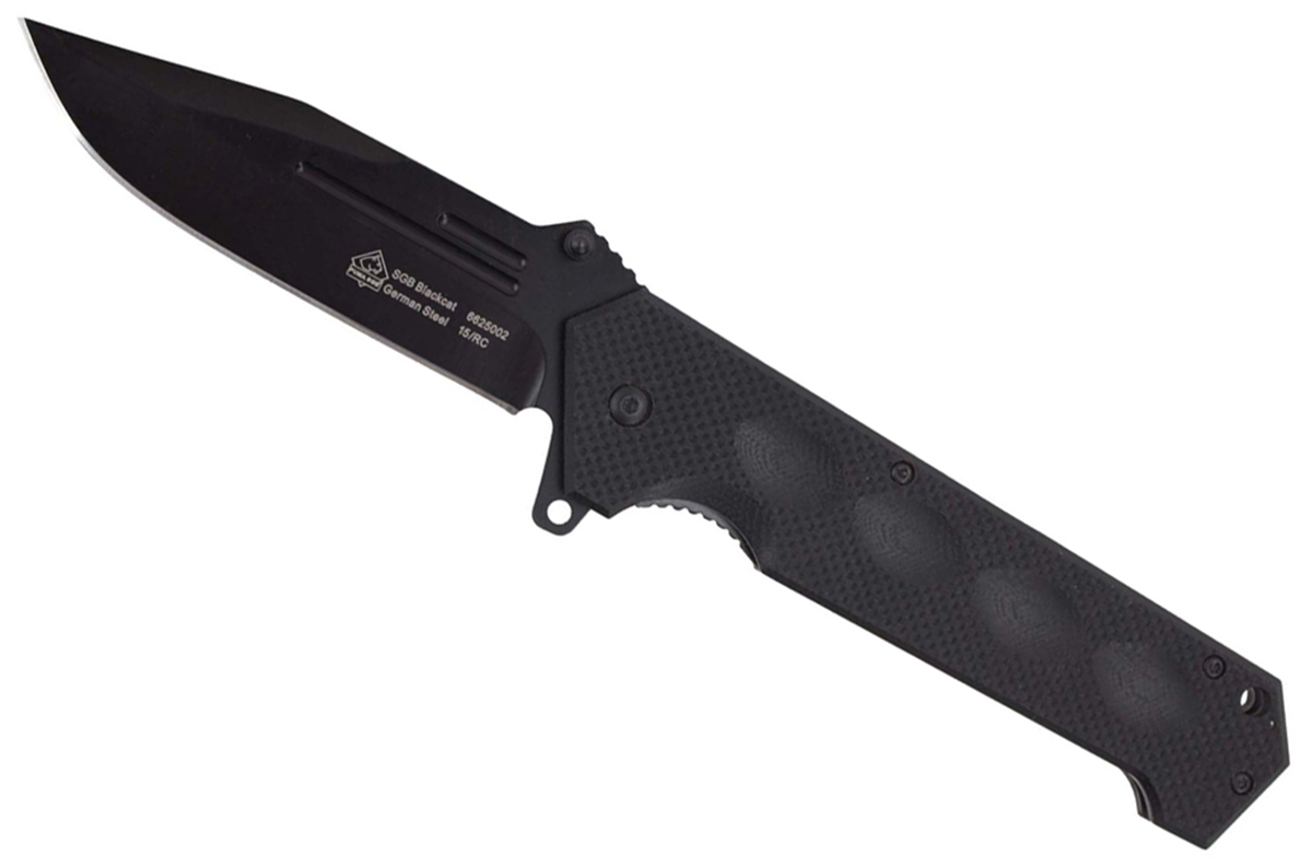 Puma SGB Blackcat55 Drop Spring Assist Tactical Folding Knife